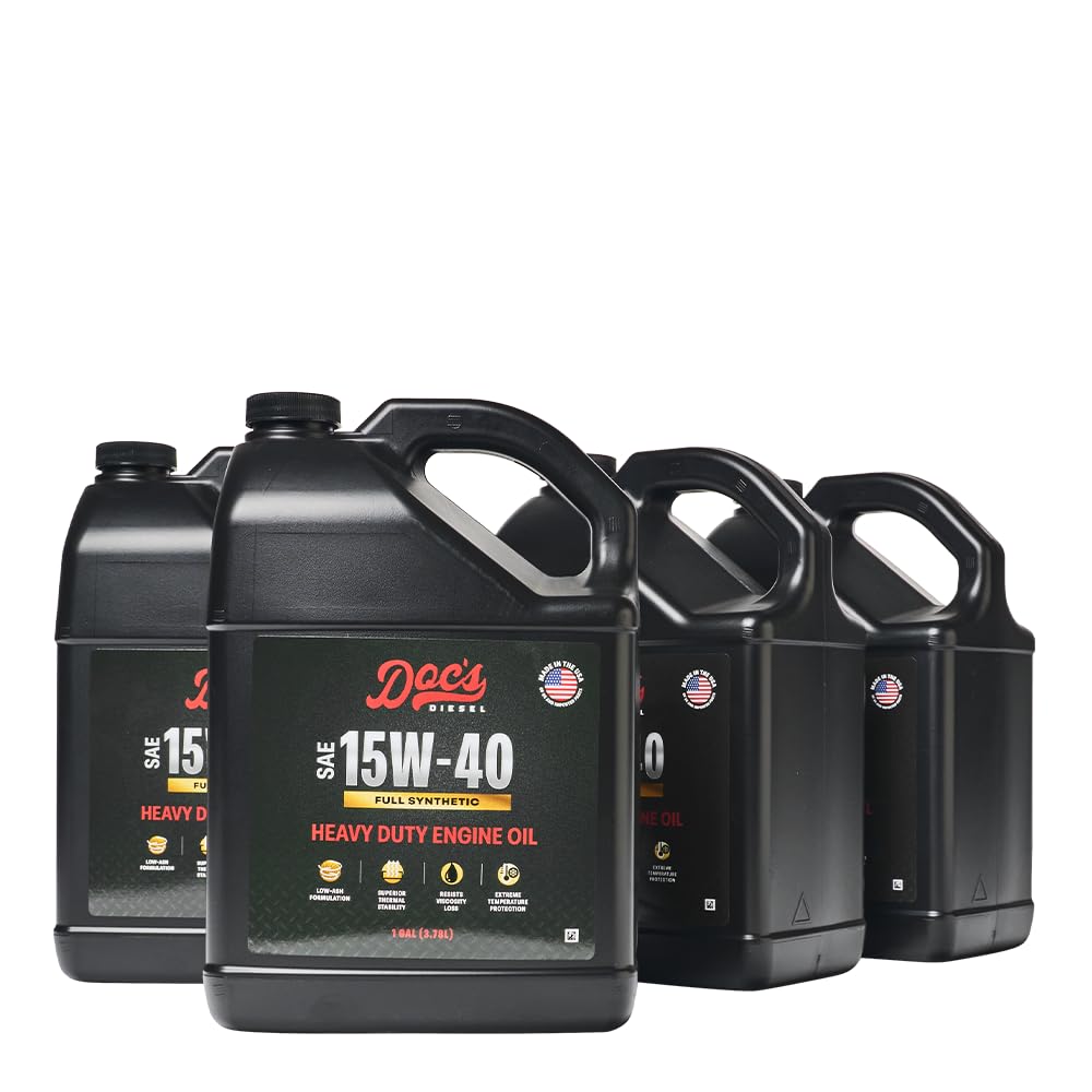Doc's Diesel 15W-40 Full Synthetic Heavy Duty Diesel Oil DOCS15W40-4 | 4-Gallons