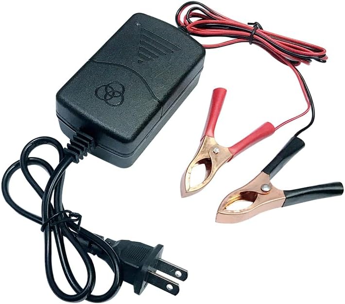 KHUI-UAH Cargador de batería de 12 V y mantenedor con protección contra cortocircuitos y carga inteligente de 3 etapas, cargador de goteo para