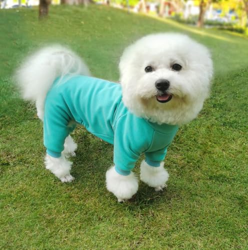 HuaLiSiJi Dog Pyjamas Cotton Pyjamas for Dogs Elastic and Take off Suitable for Small and Medium Dogs (Blue, S) - Image 4