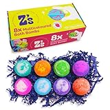 ZIMPLI - REGALI 8 bombe da bagno prodotte nel Regno Unito, set regalo di compleanno per donna, regali di Natale per lei, fidanzata, mamma, cesto regalo, spa di bellezza