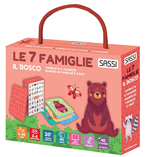 Il bosco. Le sette famiglie. Carte da gioco. Ediz. a colori. Con 40 stickers. Con 44 Carte