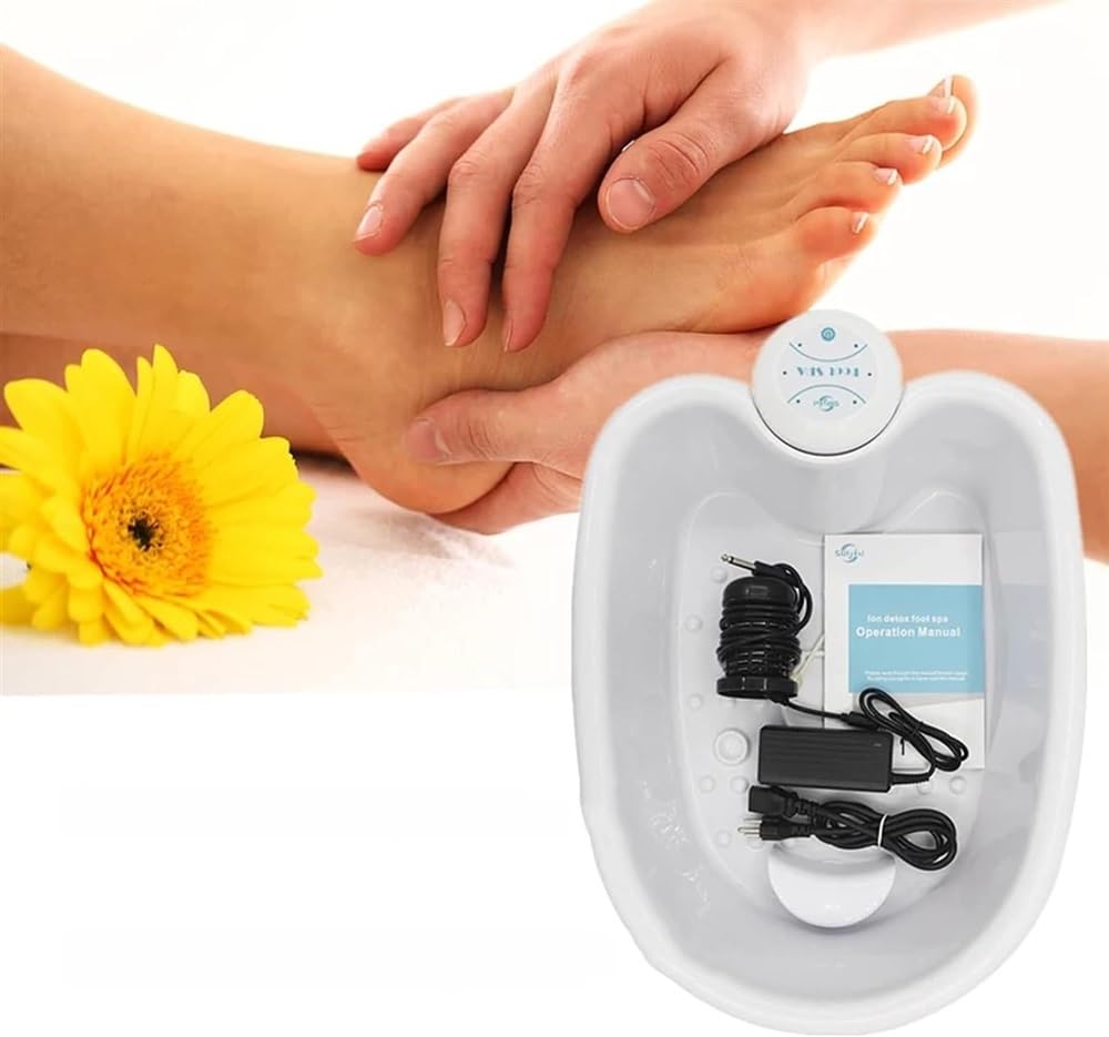 ZIJINGY Foot Spa Detox Ionic Machine, Ion Detox Foot Massage Bath Machine Cell Cleanse Home Health SPA Machine, Ionic Foot Bath Detox Machine,Cell Detoxifying Instrument for Stress Relief Help Sleep