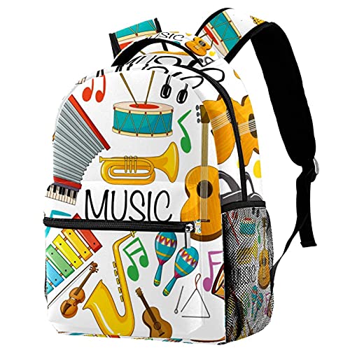 Sac à dos violon multicolore confortable contre la fatigue du dos