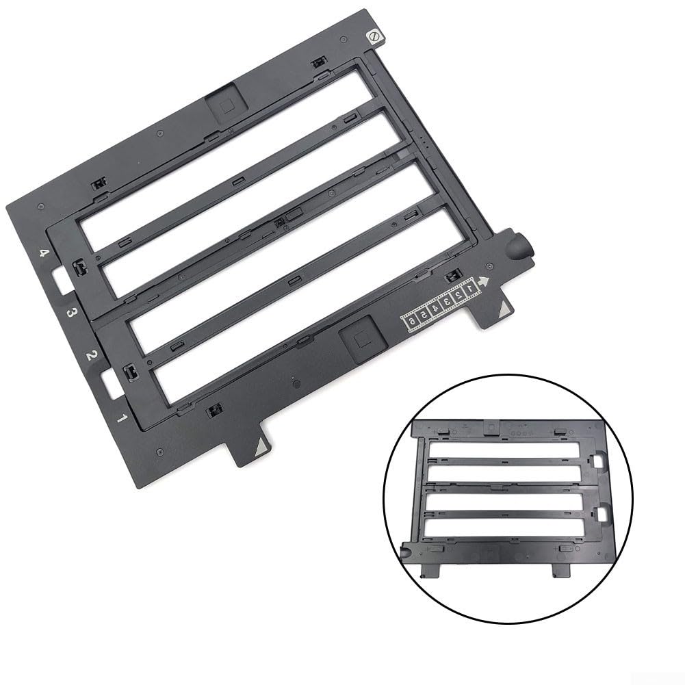 Supporto per striscia di pellicola da 35 mm per V700 PHOTO, V750 PRO, V800, V850, 4990, per GT-X900 e per scanner GT-X970 - guida per diapositive foto negative/positive in ABS (senza vetro)