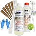 Produktbild AGO® Schimmelentferner Silikon Intensiv Set 11-TLG zur Schimmelentfernung für Silikonfugen & Co I AGO® Schimmelentferner 500ml, AGO® Quart Schimmelstop 500ml, 6X 20cm AGO® Fugentape & Zubehör
