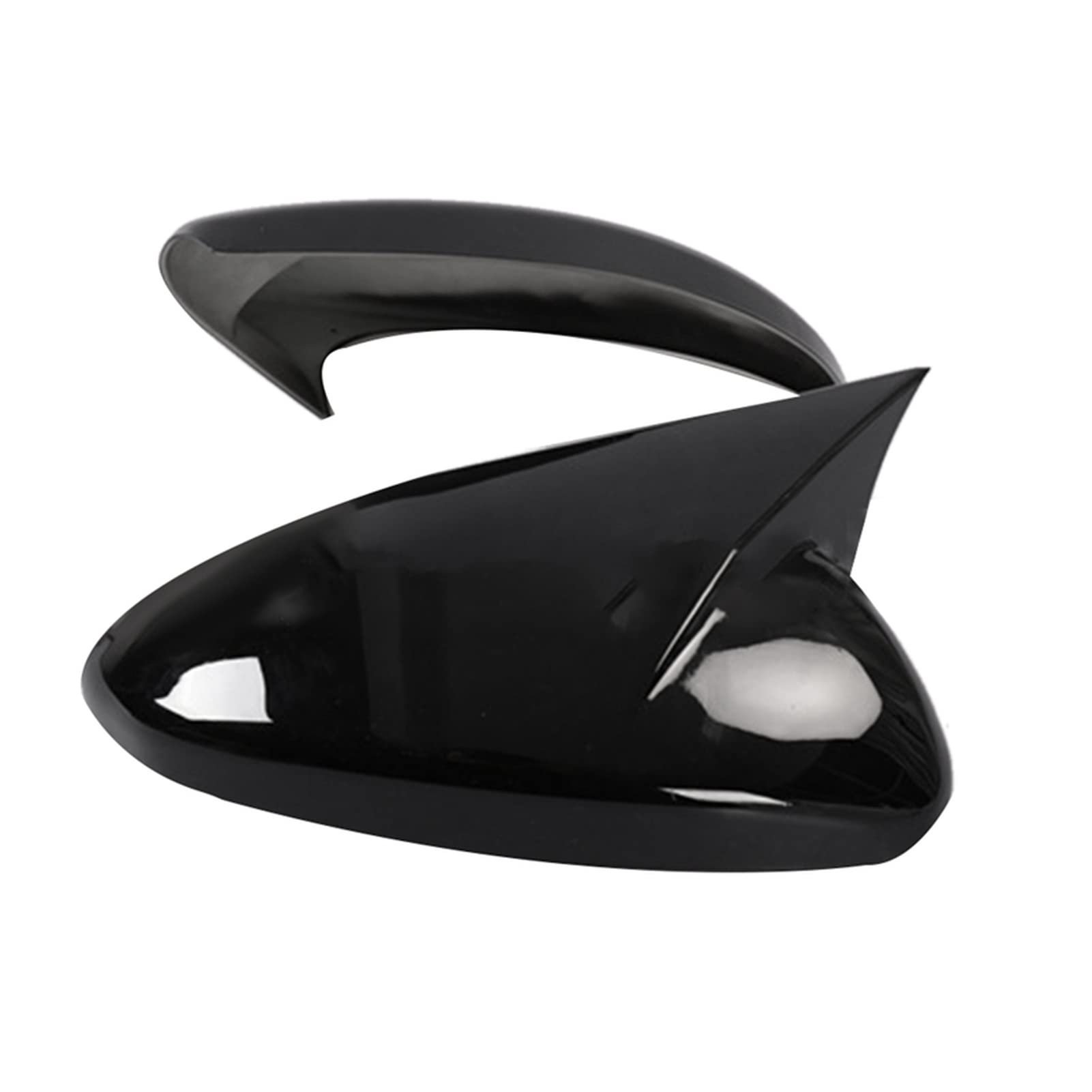 Bright Black Car Side Rearview Mirror Cover Trim Accessories, For Chevrolet Cavalier Onix 2019-2021