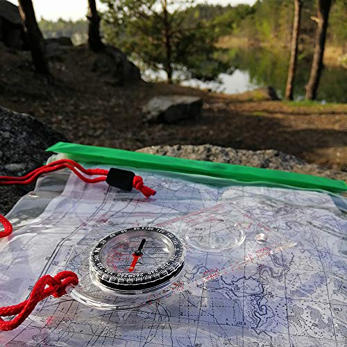 M-Tac Orienteering Compass For Map Reading - Baseplate Compass Survival Hiking Hunting Navigation #TOP3