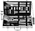 grilljoy BBQ Grill Tool Set, 24pcs Stainless Steel BBQ Accessories in Aluminum Case, Premium Complete Outdoor BBQ Utensil Gift Set for Man