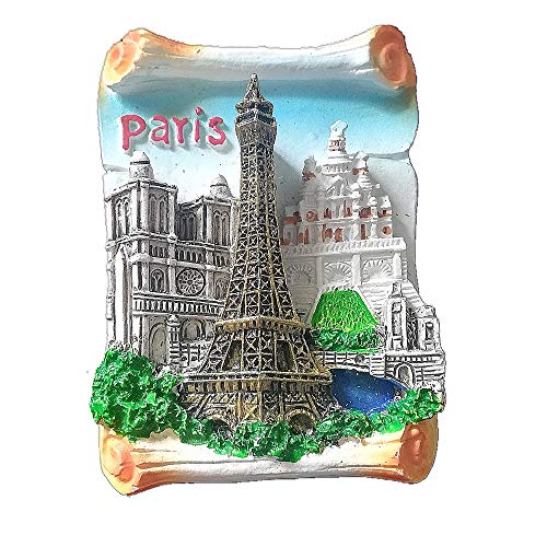 Kühlschrankmagnet, 3D-Eiffelturm, Notre Dame de Paris, Frankreich, Reise-Souvenir, Geschenk, Heim- und Küchendekoration, Magnetaufkleber, Paris, Kühlschrankmagnet