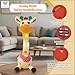 WHNKFB Dancing Giraffe Plush Baby Toy 6-12 Months - Talking Giraffe Stuffed Animal Singing Songs & Repeat What You Say, Musical Light Up Toy for Toddlers 1-3 Years Boy Girl, Soft Interactive Gift