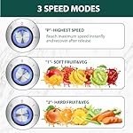 1300W KOIOS Centrifugal Juicer Machines, Juice Extractor with Extra Large 3inch Feed Chute, Full Copper Motor, Titanium-Plated Filter, High Juice Yield, 3 Speeds Mode,Easy to Clean with Brush,BPA-Free - Image 5