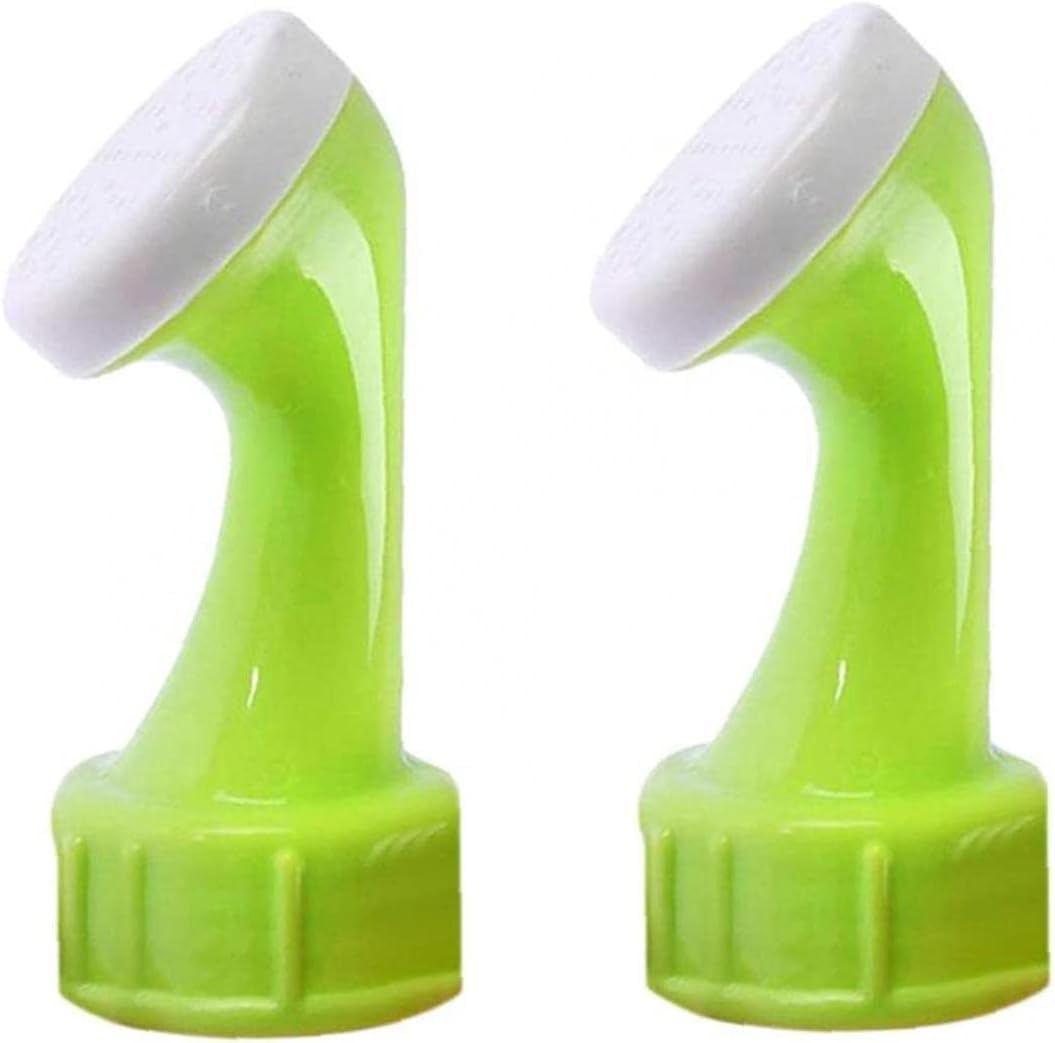 Jowxsx Green 2Pcs Bottle Top Waterer Sprinkler Shower Head, Portable Watering Can Nozzle Watering Tops, Plastic Bottle Top Spout Sprayer Household Watering Tool For Garden Irrigation Plant Flower