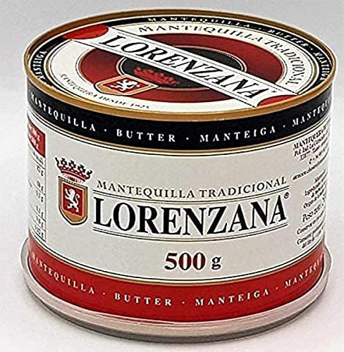 Mantequilla tradicional Lorenzana sin sal, 500 gramos