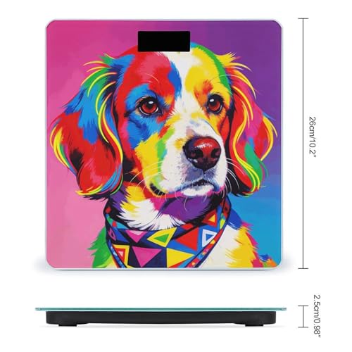 Báscula Digital de Baño con Pantalla LED Clara y Plataforma de Vidrio miniatura 2