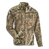 Guide Gear Camo Shirts for Men, Button Up Shirts Long Sleeve Camouflage for Hunting Mossy Oak Country Roots XL