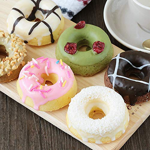 webake Doughnut Mould 12 Hole Non Stick Baking Tin Carbon Steel Donut Mould for Begal Sandwich, Doughnut, Brownies ø7 cm - Image 6