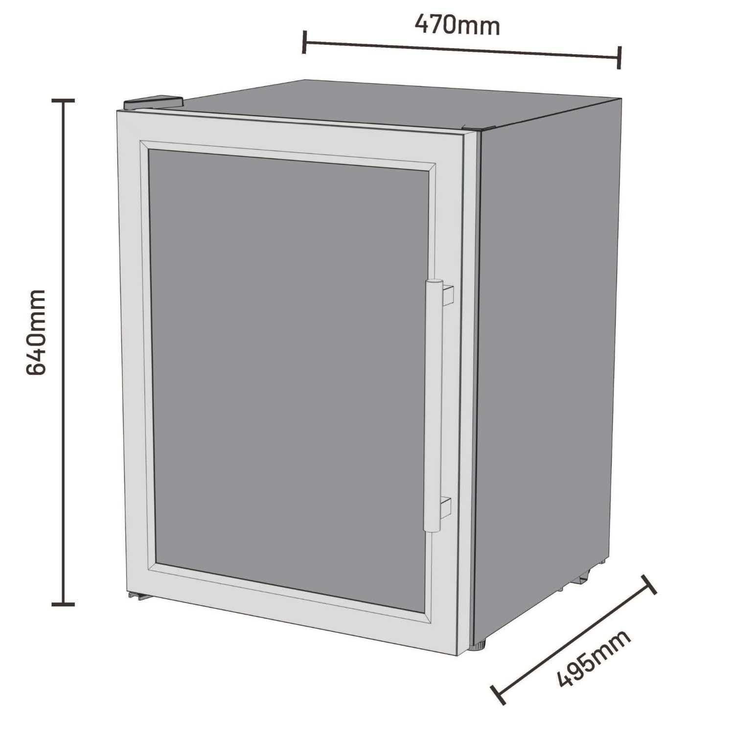 cozze® Outdoor Kühlschrank für Draußen mit Edelstahlrahmen (60 Liter) | Outdoor Getränkekühlschrank für Garten | Praktischer Mini Kühlschrank für die Außenküche Gartenküche
