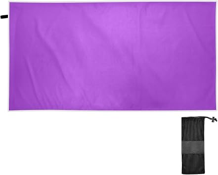 Dark Orchid Oversized Beach Towel 71" x 31" Lightweight Packable Beach Towel Quick Dry Bath Shower Towel for Gym Swimming Travel Sports