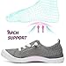 ALTOCIS Women's Knit Slip On Sneakers Ladies Elastic Low Top Flats Lightweight Breathe Mesh Fashion Sneakers Cute Flying Woven Loafers(Grey US9)