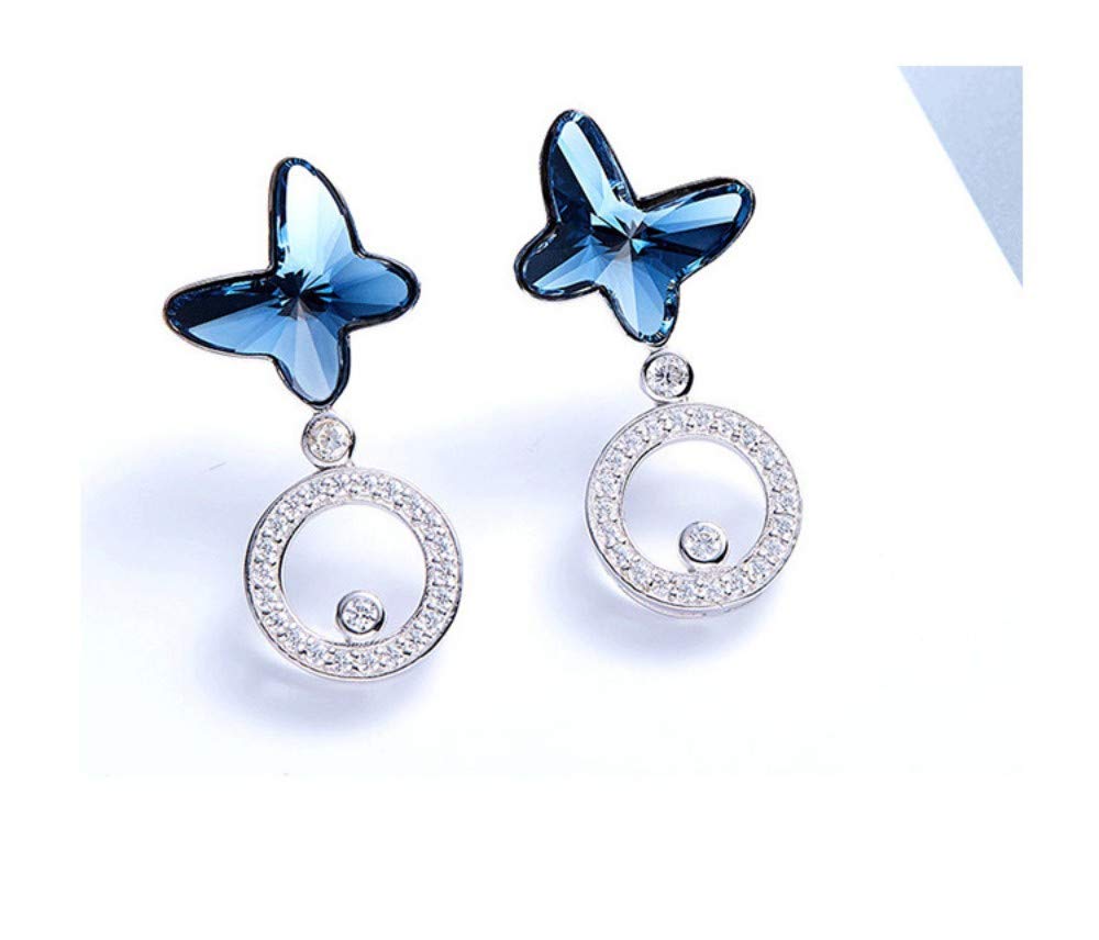 Orecchini da donna Orecchini pendenti con cristalli Orecchini a bottone da donna Orecchini a forma di orecchini in argento sterling Gioielli Accessori for ragazze Festa unica