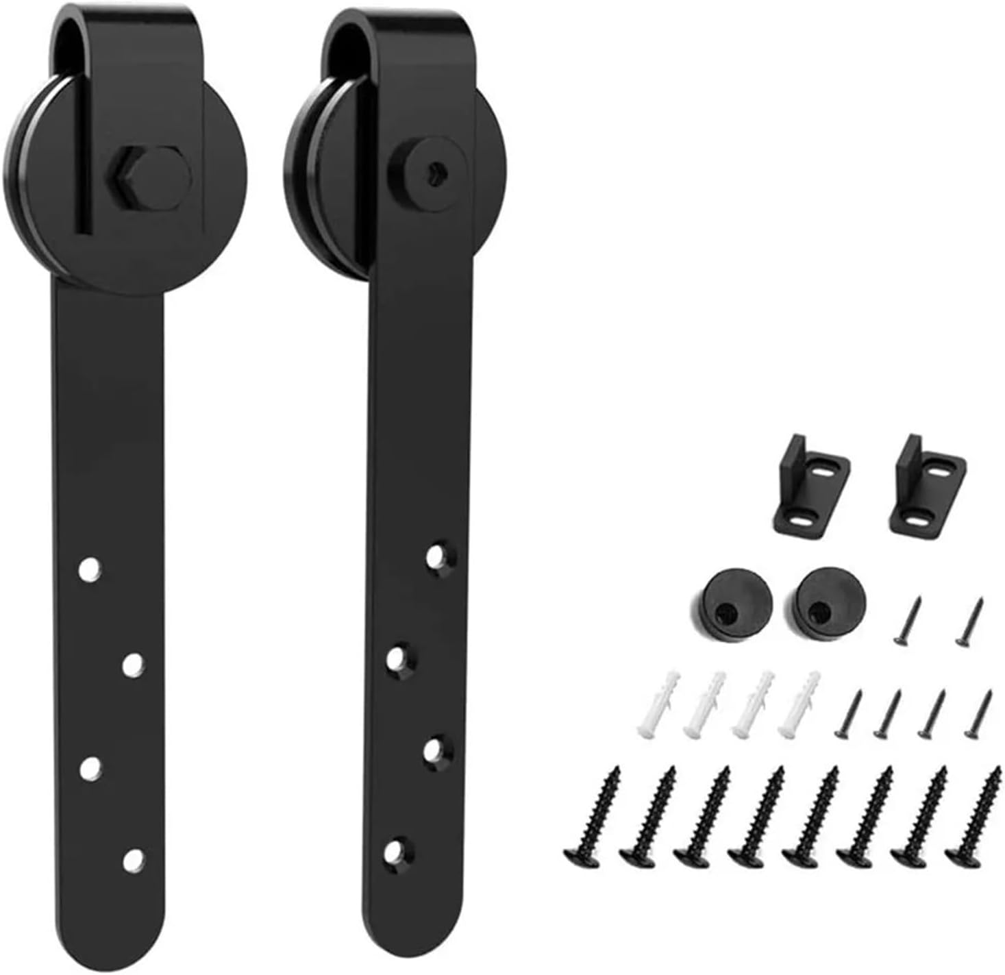 Side Mount Cabinet Runners Glides 1Set Cabinet Sliding Barn Door Hardware Kit Super Mini System Slide Top Mount Hanger Track Closet