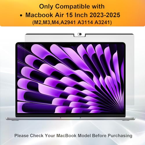 Filtro de privacidad de 360° para MacBook Air 15 evita miradas ajenas con pantalla magnética 7