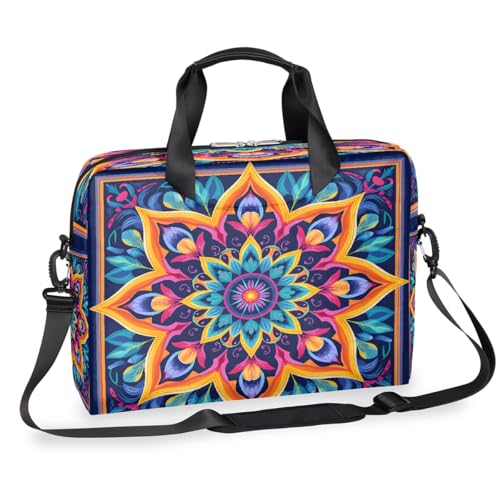 Bolso para portátil Bohemian Flowers Mandala 16 pulgadas miniatura 1