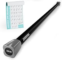 Vista 19 de LIONSCOOL Workout Weighted Bar,Padded Exercise Weight Bar, Solid Steel Stretching weighted bar set for Body Sculpting, Physical Therapy,Body Toning