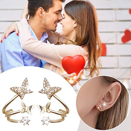 Simple and Ddelicate Small Butterfly Earrings for Teen Girls Minimalist Piercing Studs Trendy Earrings Earring Set