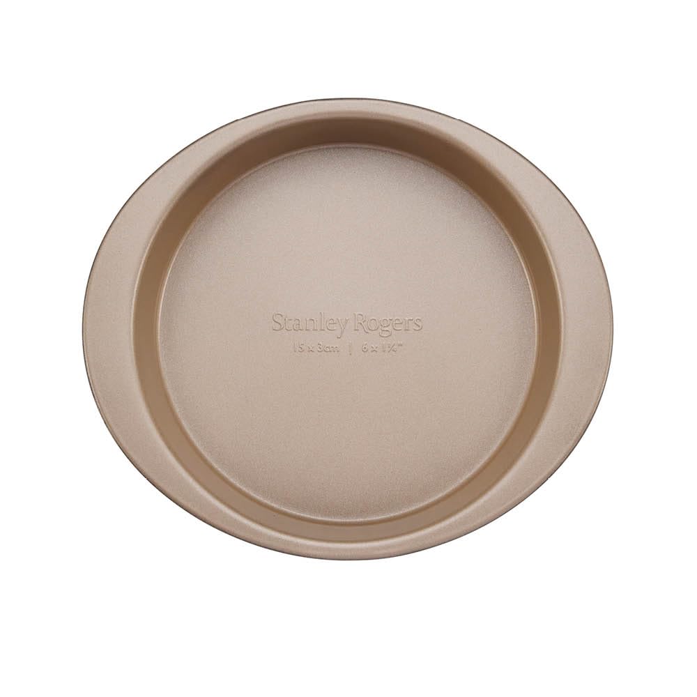 Stanley Rogers Ceramabake Non-Stick Baking Pan, Healthy Ceramic Single Serve Oven Dish, PFAS Free Bakeware for Air Fryer, Quiche, Pizza Pie & Everyday Kitchen Use, 15x15x3cm