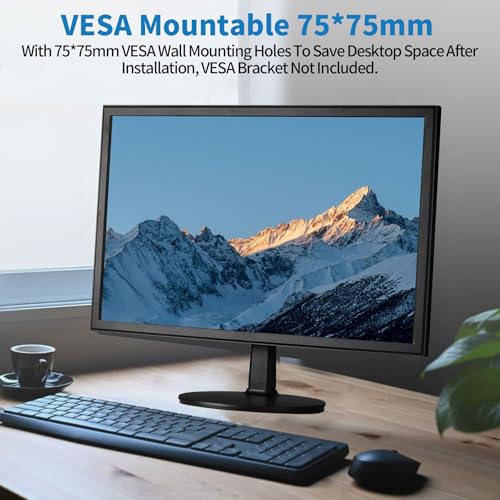 Image of 19 inch 1440x900 PC Monitor Office Monitor HDMI VGA LED Desktop Display Dual Speakers,60Hz,5ms,VESA Mounting,Wide Viewing Angle 170,Brightness 300cd /m,Tilt Adjust,Business Computer Screen