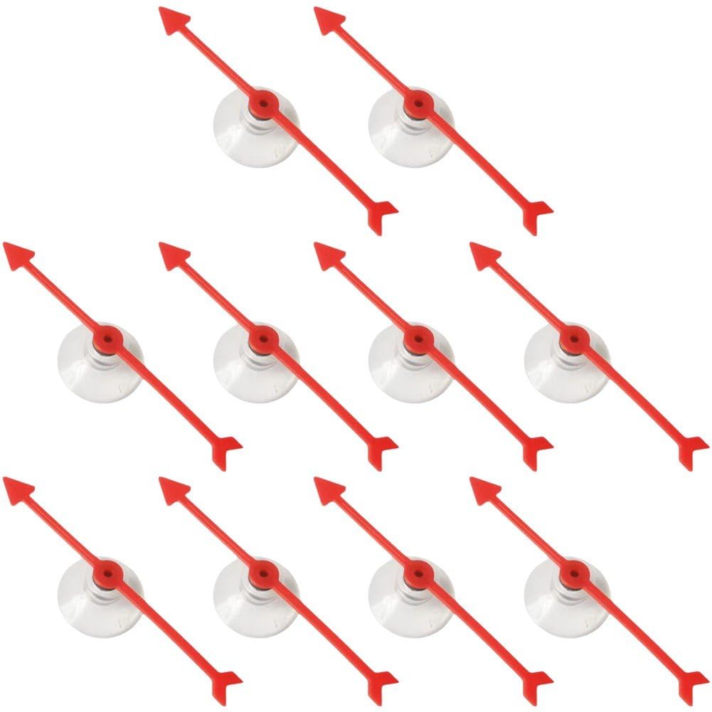 Stakee 10pcs Arrows Spinners, Board Game Spinner, Arrows Game Spinner, Arrows Spinner Probability Spinner, Suction Cup Board Arrows Board Games for Home, Classroom