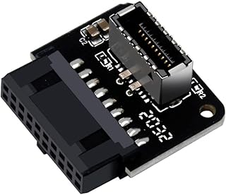 USB 3.1 Front Panel Socket Type-E to USB 3.0 19 Pin Header Male Extension Adapter for Motherboard USB Header Adapter (B)