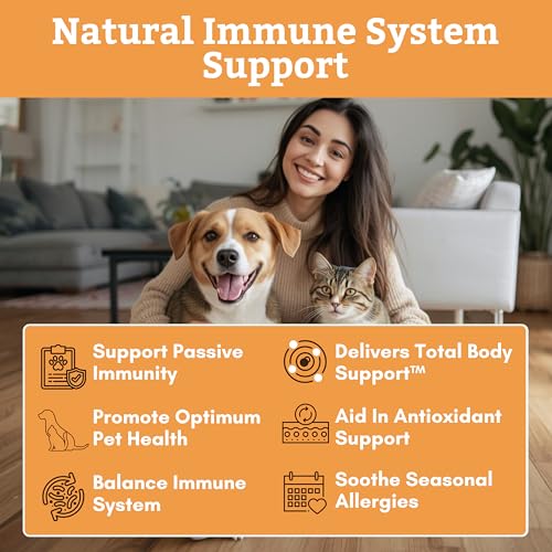 Image of Vitamin C for Dogs and Cats, 4 oz, 113 Scoops, Cat & Dog Allergy Relief | Itchy Skin Relief for Dogs and Cats - Seasonal Allergy & Immune Support Supplement for Pets - 1000 mg Calcium Ascorbate