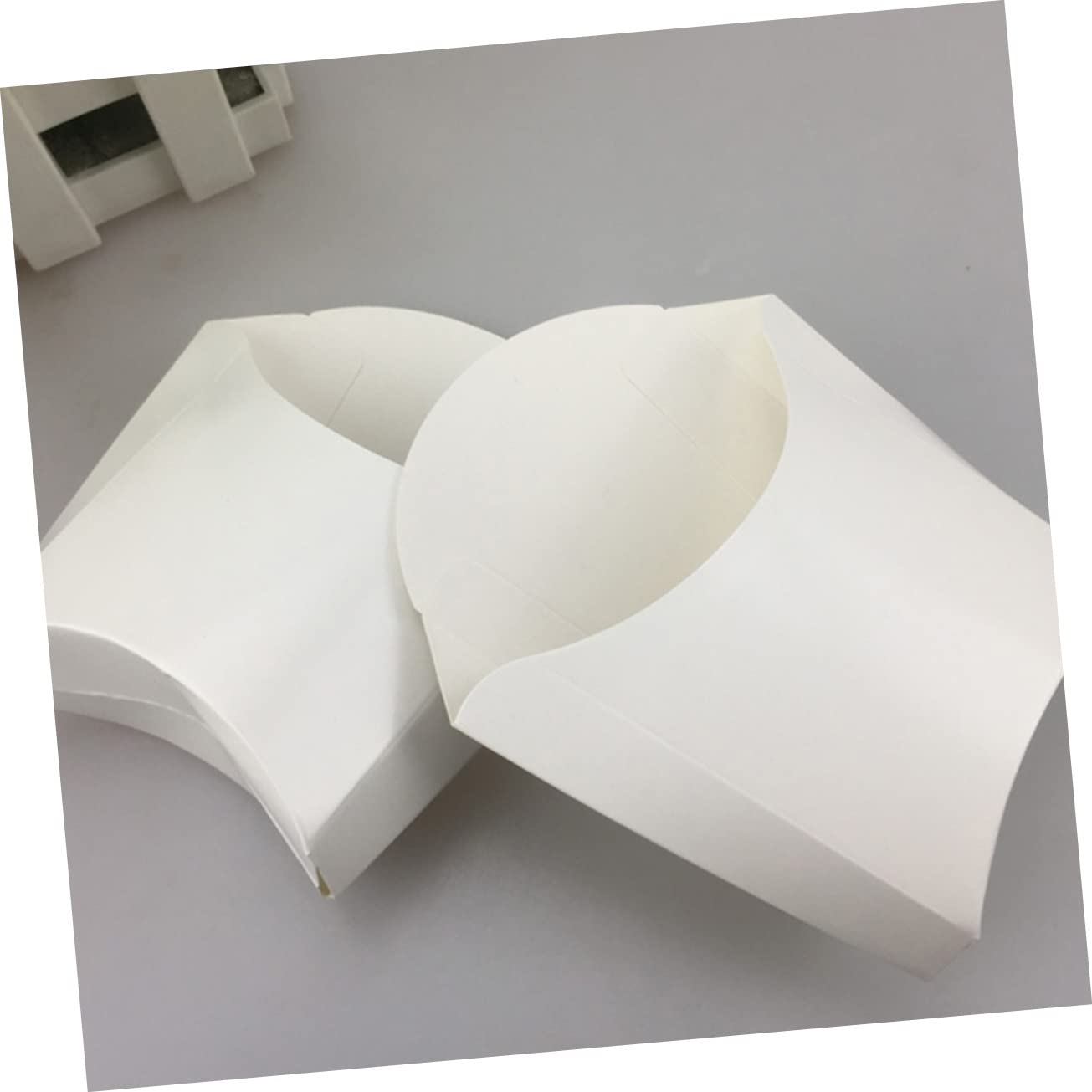 JUMPLAWN 50pcs French Fry Holders Greaseproof Snack Container for Parties Events and Takeout Creative Design for Fries Snacks and More Lightweight and Portable