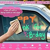 WISHOMEIN Liquid Chalk Pens for Blackboard - 8 Colors Wipeable Chalk Markers with 10mm Jumbo Thick Tips, Chalkboard Markers for Car Window Drawing, Glass, Menu Boards - Image 9