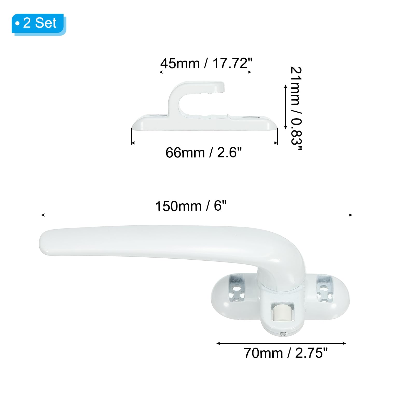 PATIKIL Aluminum Alloy Window Handle - Image 2