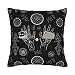 Copri Cuscini Pentagramma E Simboli Mistici Federe Quadrate Federa Decorativi Cuscino Copricuscini per Divano, Ufficio, Regalo, 45X45Cm