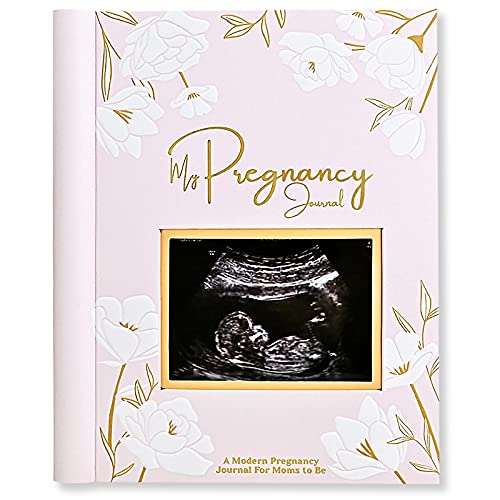 Pregnancy Journal, Pregnancy Announcements - 80 Pages Hard Cover Pregnancy Book For Mom To Be Gift - Pregnancy Gifts For New Moms - First Time Expecting Mom Gift - All Family Types (Blossom)