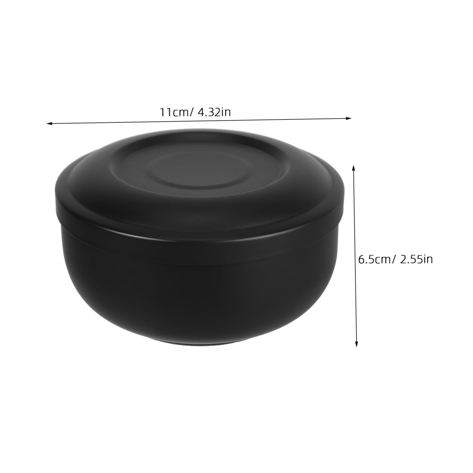 KICHOUSE Shaving Bowl For Men Stainless Steel Shaving Soap Container With Lid Metal Shaving Brush Holder Bathroom Retro Decor Reusable Shaving Tool