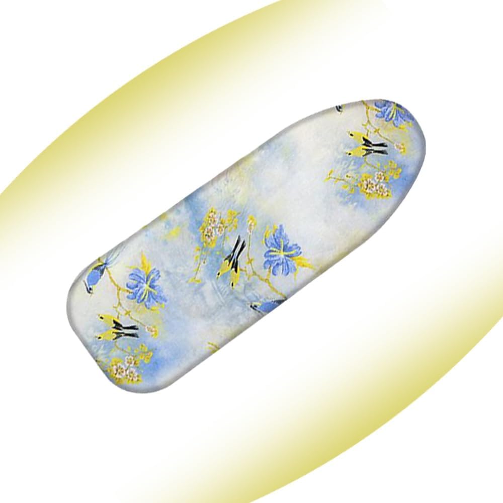 Ironing Board Cover Adjustable Iron Board Replacement Cover 36x12 39x13 43x13 48x15in Heatproof Ironing Board Cover and Pad Elastic Edge(Blue,48x15in(120x40cm))