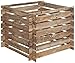 Produktbild naturholz-shop Stabiler Holzkomposter Komposter Kompostbehälter imprägniert Hochbeetomposter 100x100x70cm höhe