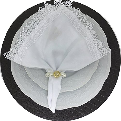Porta Guardanapo Pérolas Divinas Da Maison Charlo - 2 Peças - Dourado