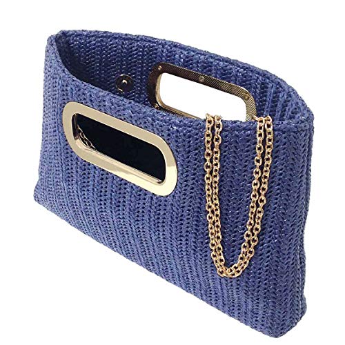 Image of Top Handle Straw Clutch