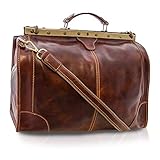 Nostalgie für die Sinne! Edles Vintage-Leder: Echtes hochwertiges Büffellederleder in bester Qualität - ein robustes Leder welches vegetabil (pflanzlich) gegerbt wurde, das mit der Zeit eine herrliche Patina annimmt und einen wunderbaren Unisex Vintage Look bekommt, Retro-Chic, Urban Look für Sie & Ihn