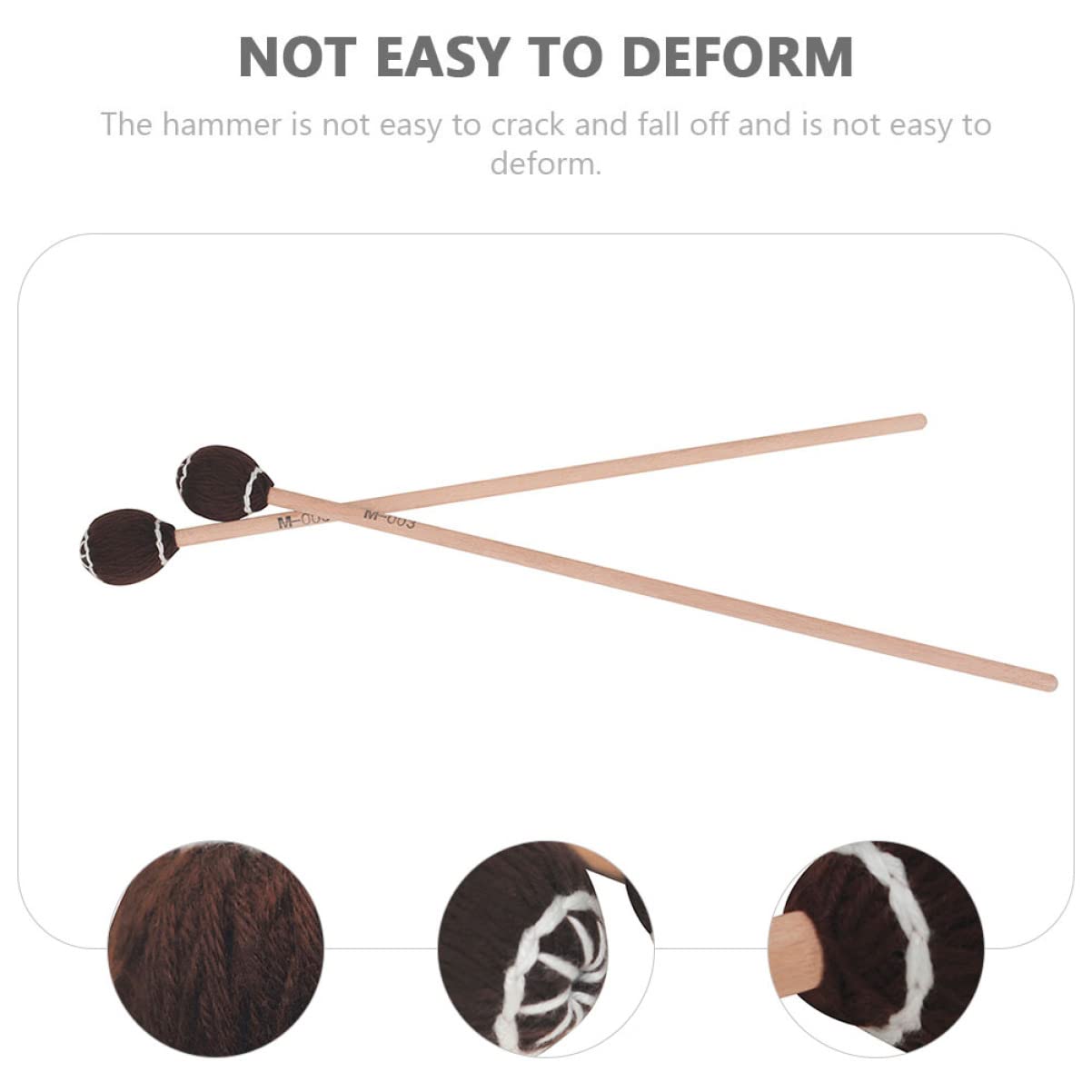 ifundom 4pièces Marimba Bâtons De Percussion Érable De Maillets De Marimba Légers Et Pour Pratique Musicale Pour Débutants Et Professionnels