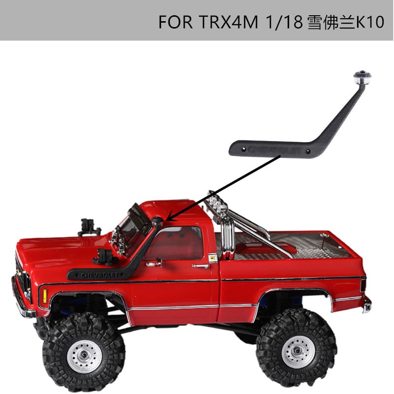 JOYSOG RC Wat-Halsrohr - Für Traxxas 1/18 Trx4m K10, Erhöht Motor-Ansaugung, Nylon, Wasserabweisend