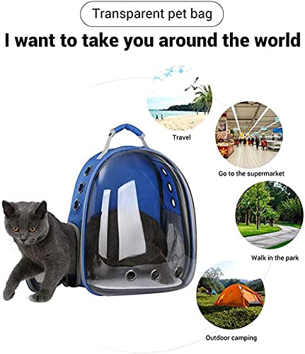 Mochila pet cápsula espacial, mochila dupla portátil impermeável, usada em gato teddy cão acampament