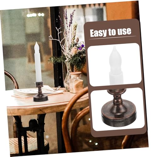 Velas LED sin llama seguras sin cera para decoración de ventanas y mesas 3