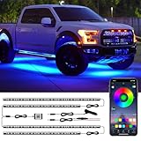 Car Underglow Lights, Underglow Kit for Car, LED Lights for Car Bright Multi Color Waterproof Car Lights Exterior, APP Control, Music Mode, Under Lights for Cars, SUV, Trucks, DC 12V